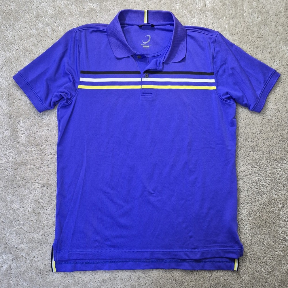 Zero Restriction Polo Shirt Mens Small Purple Tour Series Athletic Golf Stretch - Picture 2 of 8